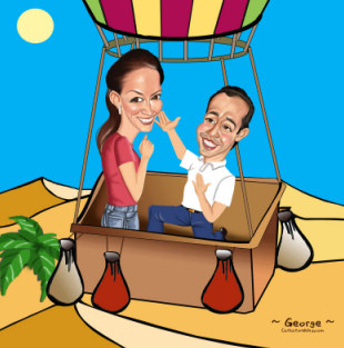 wedding proposal in a baloon wedding proposal in a baloon