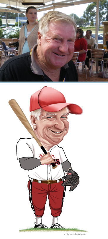 baseballer caricature