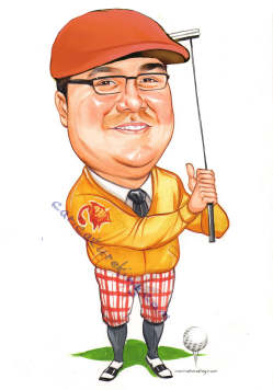 golfer-in-hat-artworkgift-idea