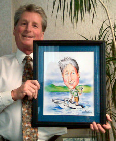 boating caricature