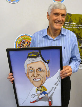 retirement caricature
