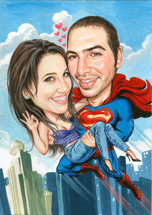sweethearts caricature