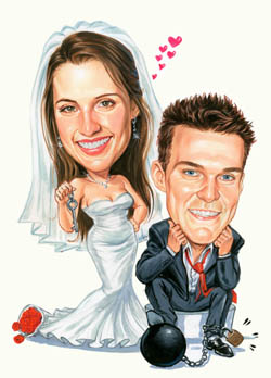 wedding caricature2