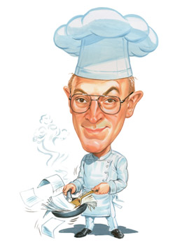 super chef caricature