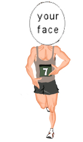 runner caricature