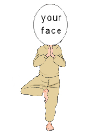 yoga caricature