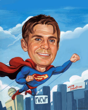 superman caricature (27K)