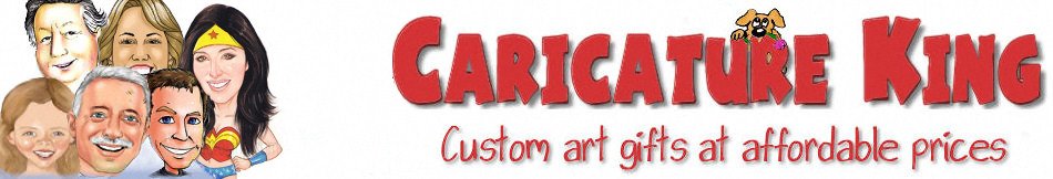 signature mat framed caricatuyre